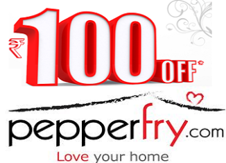 Rs 100 OFF on orders of Rs 200 or More on PepperFry for All Users