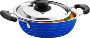 CookAid Stainless Steel with Lid Kadhai 1.2 L 300x128 - CookAid Stainless Steel with Lid Kadhai 1.2 L for Rs 249 (67% off)