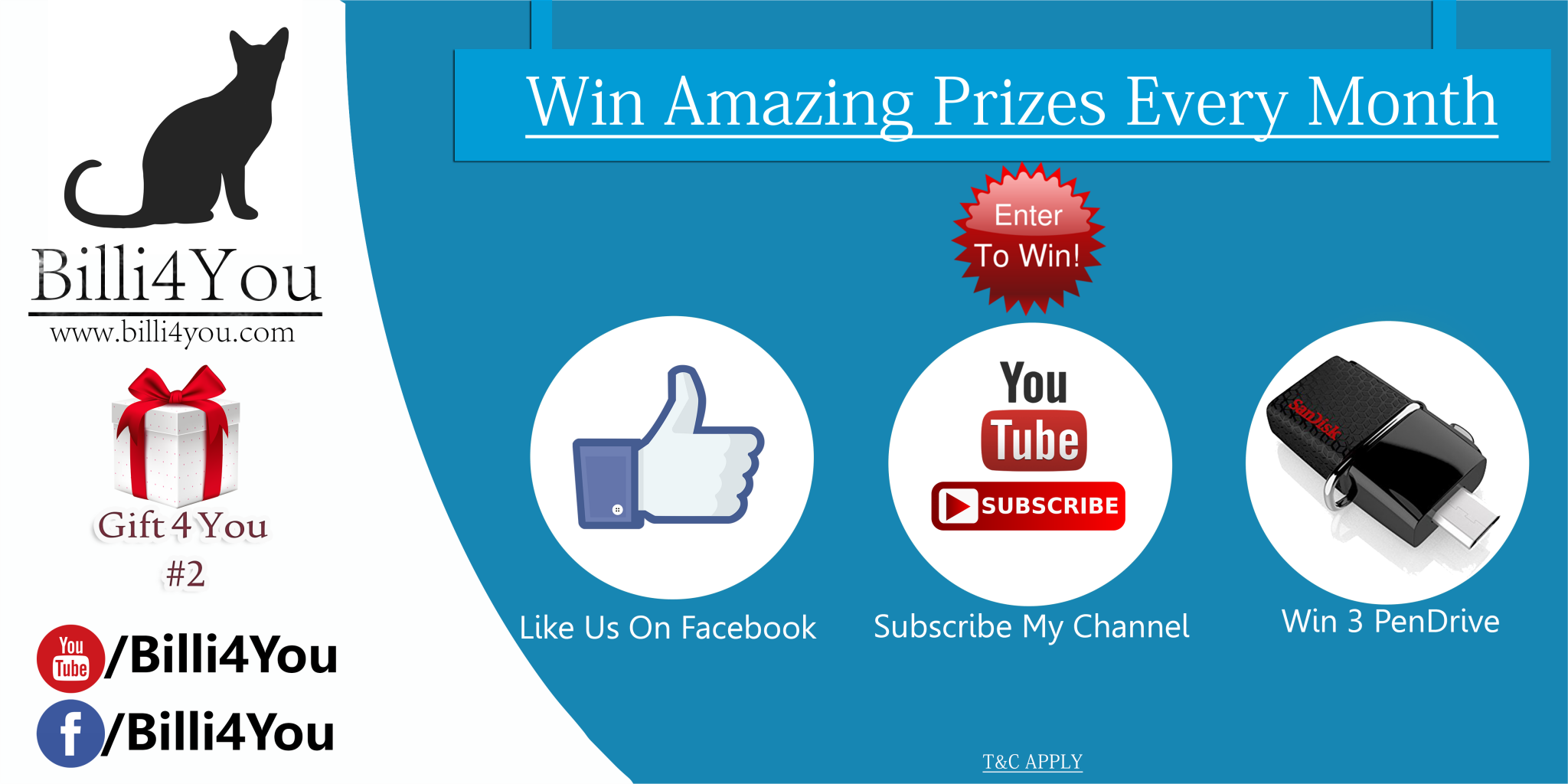 64GB, 32GB and 16GB SanDisk Dual PenDrive Giveaway by Billi4you