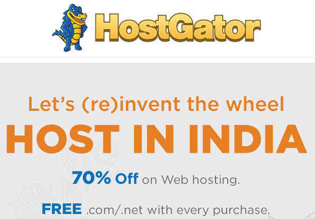 Host In India - Get 70% Off on Hostgator