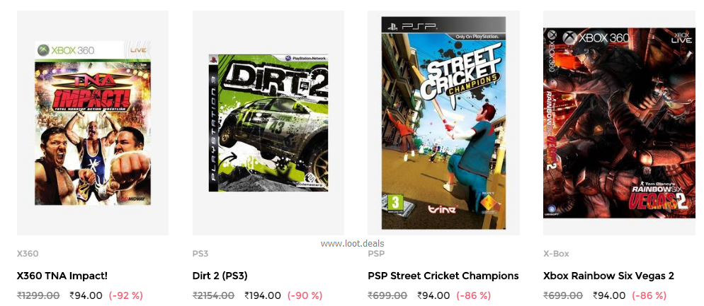 PC Xbox PS games up to 92% off at Tata CLiQ