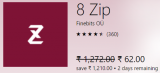 8 Zip for ₹62 Only (95% Off) on Microsoft Store