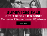Flat Rs 299 Flash Deals On Clothing, Footwears and Many More at Tata CLiQ