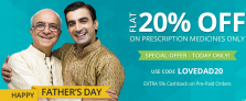 Get flat 20% off on Medicines + Extra 5% cashback from Netmeds
