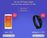 Mi4 and Mi Band 2 For Re 1 in Mi Diwali Flash Sale