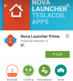Nova Launcher Prime for Rs 10 Only (Cheapest Ever)