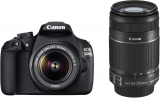 Canon EOS 1200D (Kit with 8 GB Card & Bag EF S18-55 IS II+55-250mm IS II) DSLR Camera for Rs 19990