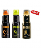 Deodorant Combo Buy 2 Get 1 Free 150 ml Pack of 3 for Rs 299 Only