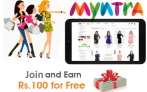Free Shopping worth Rs.100 at Myntra + Refer and Earn Upto Rs.2000