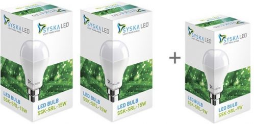 Syska Led Light 15W(White, Pack of 2)